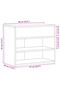 Shoe Bench Black 60x30x45 cm Engineered Wood - 3