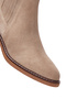 Women's Beige Suede Leather Chelsea Boots 25Wfd160410 - 7
