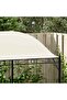Gazebo Fabric Cream White - 2