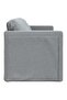 Floor Sofa Bed 2-in-1 Light Grey 112x174x55 cm Fabric - 5