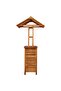 Outdoor Bar Table with Rooftop 113x106x217 cm Solid Acacia Wood - 5