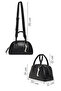 Women's Black Long Strap Charm Sleeve Bag Si 25Wbd253718 - 2