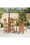 Bar Stools 4 pcs Solid Acacia Wood