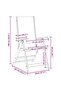 Folding Garden Chairs 6 pcs Solid Wood Acacia and Textilene - 3