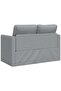 Floor Sofa Bed 2-in-1 Light Grey 112x174x55 cm Fabric - 6