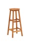 Bar Chair | Set of 2 | Natural Wood | Solid acacia wood | Medium - 7