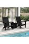 Garden Adirondack Chairs 2 pcs Black Polypropylene