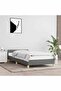 Bed Frame without Mattress Dark Grey 90x200 cm Fabric