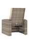 Garden Reclining Chair with Cushions Light Brown Poly Rattan - 6
