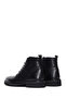 Men's Black Lace-Up Leather Zippered Casual Boots 25Wfd6014Ft - 7