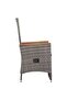 3 Piece Garden Lounge Set with Cushions Poly Rattan Grey - 4