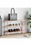3-Tier Shoe Rack Solid Fir Wood