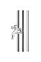Garden Shower with Brown Base 220 cm Stainless Steel - 7