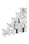 Storage Cube Organiser with 15 Cubes Transparent PP - 2