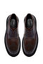 Men's Brown Lace-Up Thick Sole Leather Casual Shoes 25Wfd760518 - 7