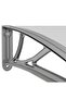 Door Canopy Grey 150x100 cm Polycarbonate - 5
