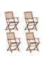 5 Piece Garden Dining Set Solid Acacia Wood - 6