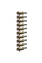 Wall-mounted Wine Racks for 20 Bottles 2 pcs Black Metal - 2