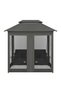 Outdoor Convertible Swing Bench with Canopy Anthracite 220x160x240 cm Steel - 5