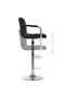 Bar Stool Black Fabric - 5