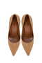 Women's Beige Thin Heeled Genuine Leather Stiletto, Heeled Shoes 25Afd161818 - 7