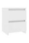 Bedside Cabinets 2 pcs White 30x30x40 cm Engineered Wood - 4