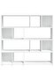 Book Cabinet/Room Divider White 105x24x102 cm - 4