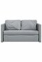 Floor Sofa Bed 2-in-1 Light Grey 112x174x55 cm Fabric - 4