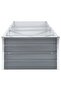 Garden Raised Bed Galvanised Steel 320x80x45 cm Grey - 2