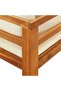 Sun Loungers with Cream White Cushions 2 pcs Acacia Wood - 5