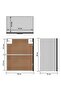 Hanging Cabinet Lyon Black 50x31x60 cm Engineered Wood - 3