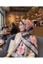 Imported Wide Voile Silk Shawl - 3
