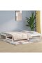 Pull-out Day Bed without Mattress White 2x(90x200) cm