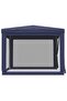 Party Tent with 4 Mesh Sidewalls Blue 3x3 m HDPE - 2