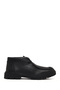 Men's Black Lace-Up Leather Casual Boots 25Wfd7009Ft