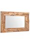 Decorative Mirror Teak 90x60 cm Rectangular