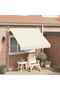 Manual Retractable Awning 250 cm Cream