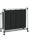 Laundry sorter with 4 bags black grey - 5