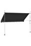 Manual Retractable Awning 400 cm Anthracite - 5