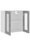 Hanging Glass Cabinet Lyon Concrete Grey 60x31x60 cm Engineered Wood - 5