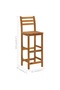 Bar Stools 4 pcs Solid Acacia Wood - 3