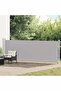 Patio Retractable Side Awning 140x600 cm Grey