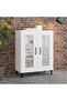 Sideboard White 69.5x34x90 cm Engineered Wood