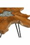 Coffee Table 70x45 cm Solid Teak Wood and Polyresin - 5