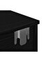Wall Shelf with Drawers Black 60x28x15 cm Engineered Wood - 8