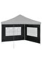 Party Tent Sidewall 2 pcs with Window PE Anthracite - 4