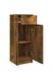 Bathroom Cabinet Smoked Oak 32x34x90 cm Engineered Wood - 7