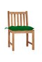 Garden Chairs 6 pcs with Cushions Solid Teak Wood - 2