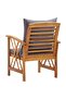 Garden Chairs with Cushions 2 pcs Solid Acacia Wood - 5