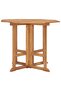 Folding Garden Dining Table 90x90x75 cm Solid Teak Wood - 2